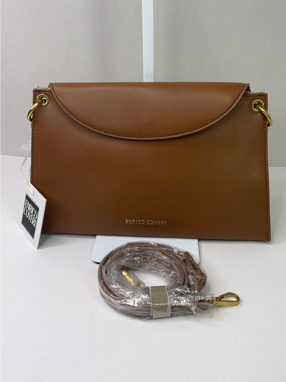 Red Enrico Coveri Tan Crossbody Bag